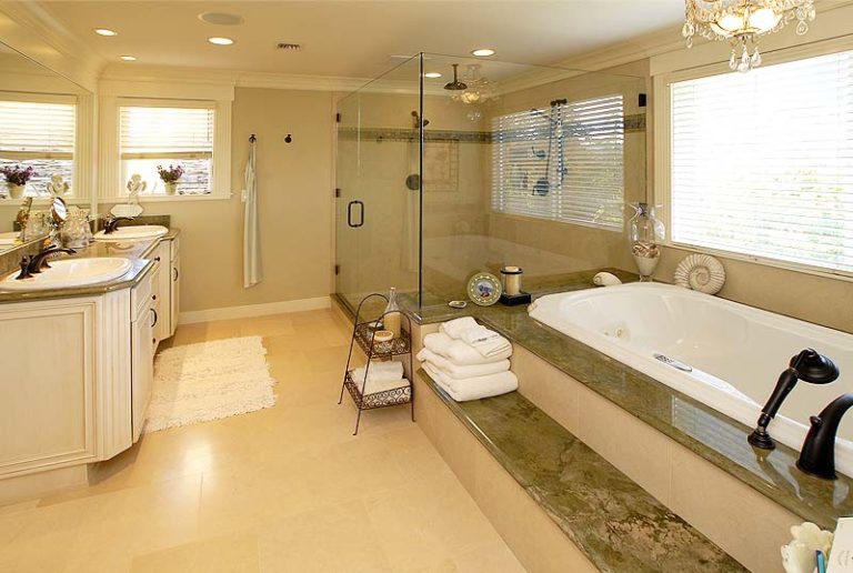 Woodway, WA. Custom New Home Master Bath/Spa - Town Construction and Development