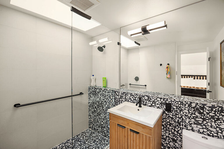 Remodeled hallway bath